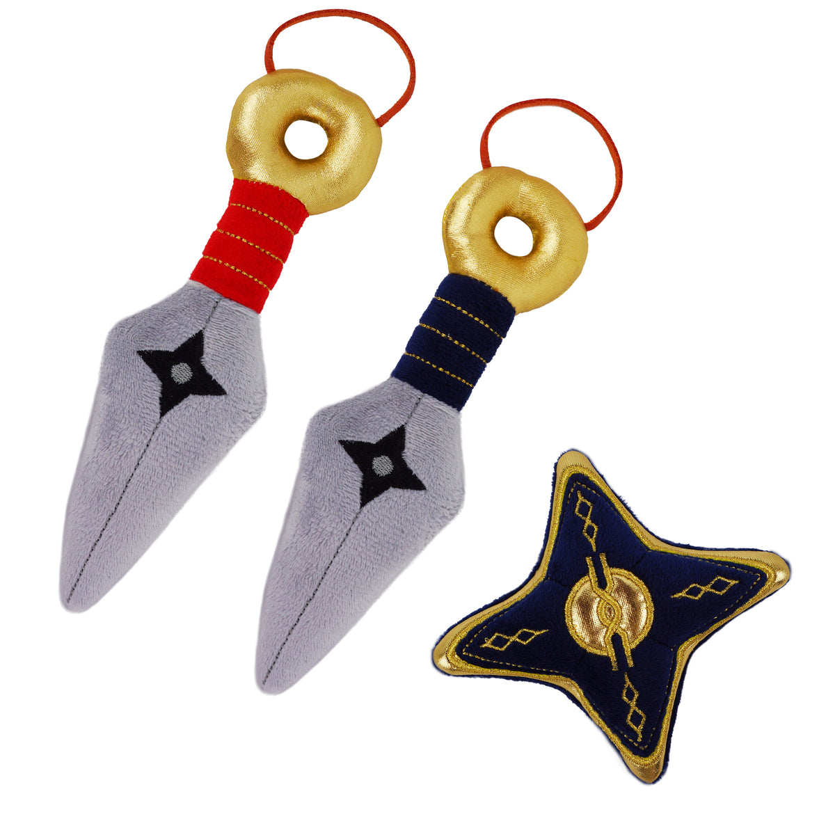 3-Piece Plush Ninja Weapons Set | June Garden – June Garden Toys