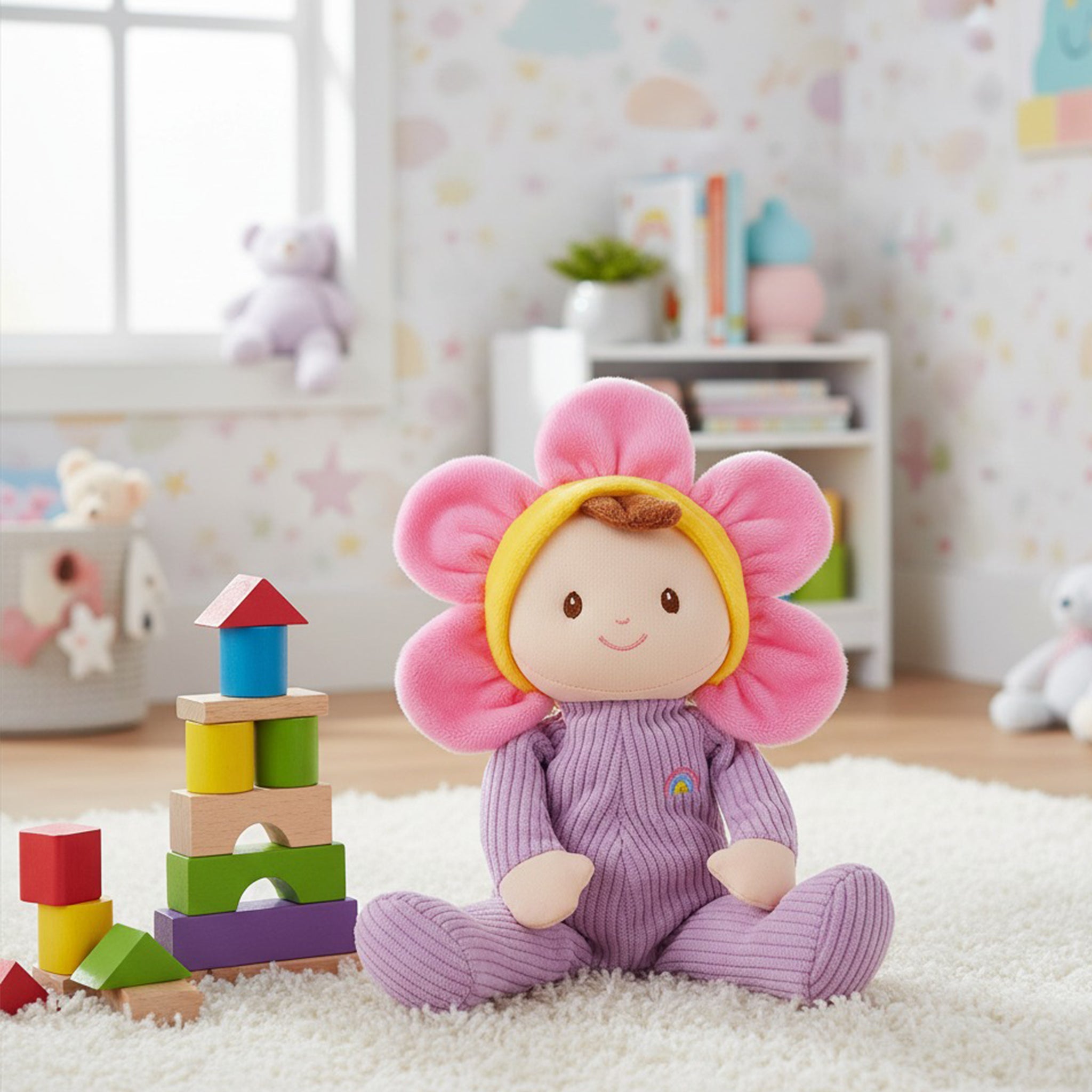 June Garden Cuscino Decorativo A Forma Di Farfalla – Morbido Peluche Rosa 40x30 Cm